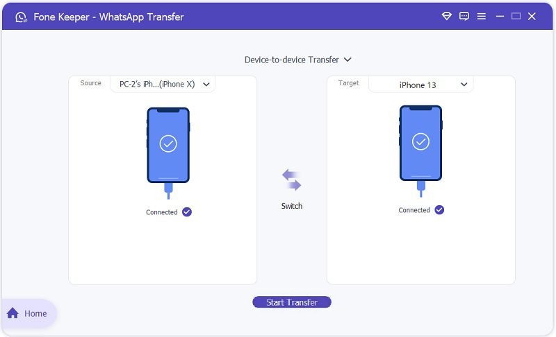 transfer files device to device with whatsapp