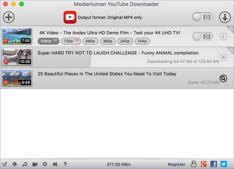 media human youtube downloader home page