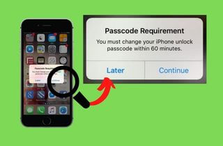 you must change your iphone unlock passcode