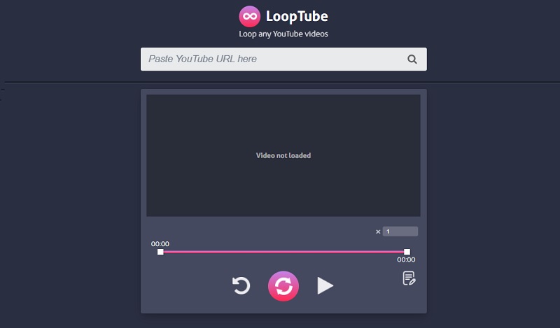bucle parte específica del video de youtube con looper en línea
