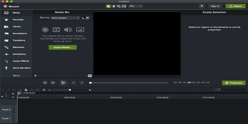 screen recording for training with camtasia