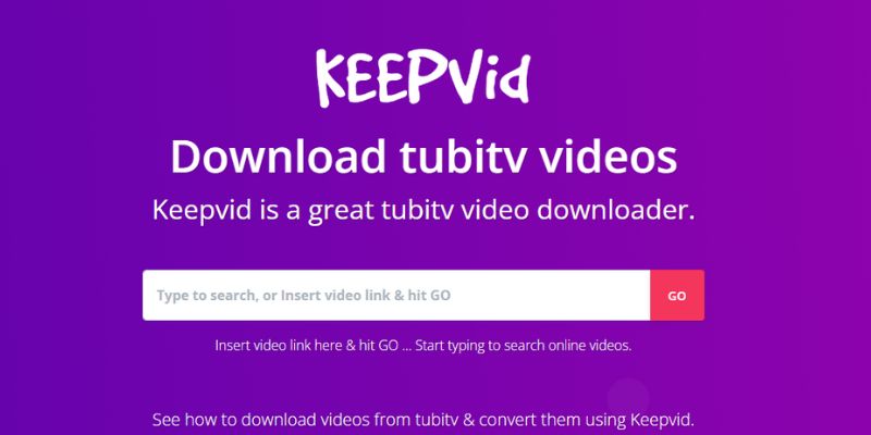 download tubitv using keepvid