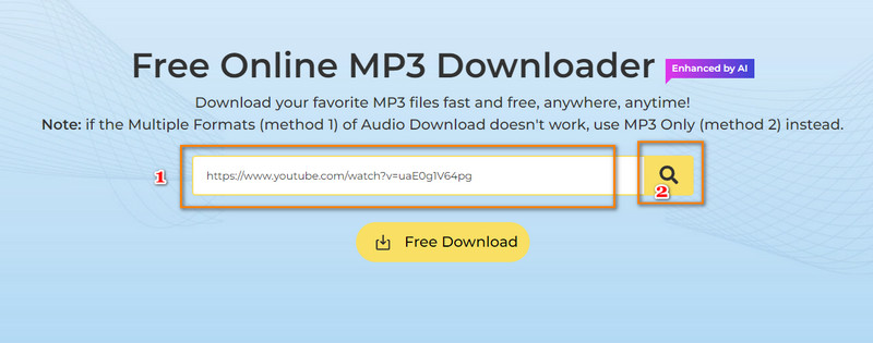 copy and paste music url