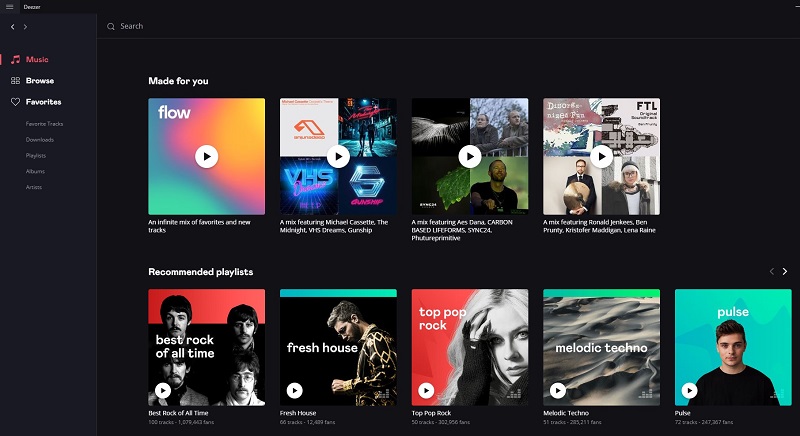 listen to free music online without downloading with deezer