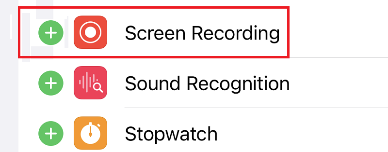 select recording