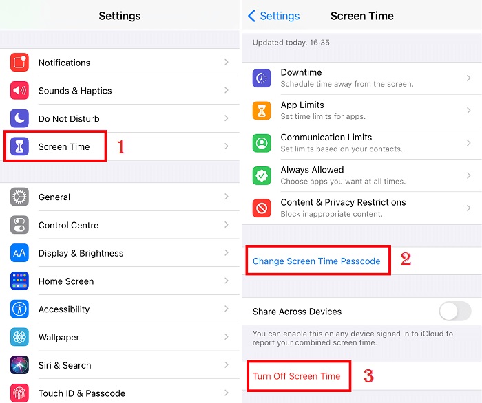 turn off restrictions on iphone without password with settings