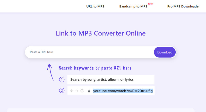 link to mp3 converter online site