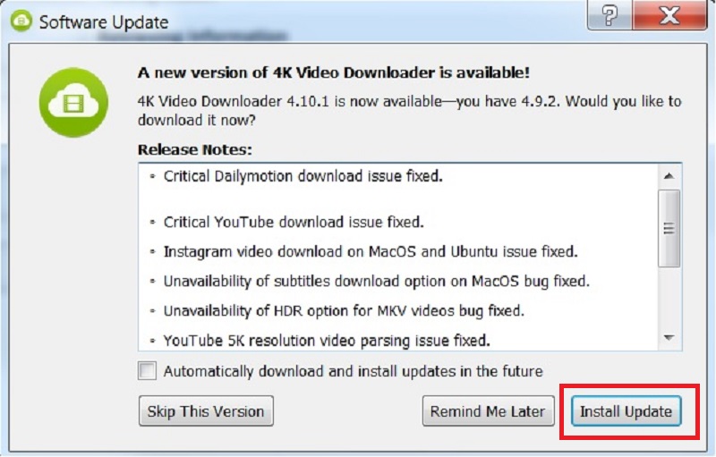 update 4k video downloader