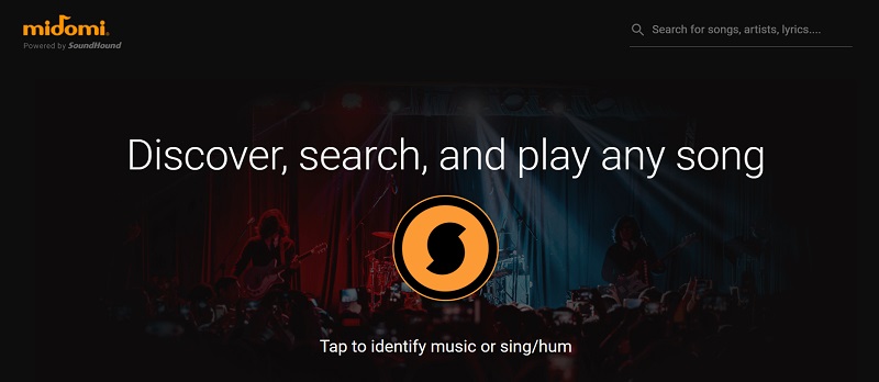 find songs by humming with midomi