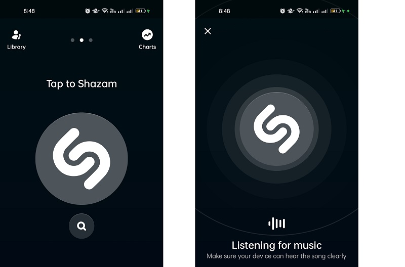 find songs by humming with shazam