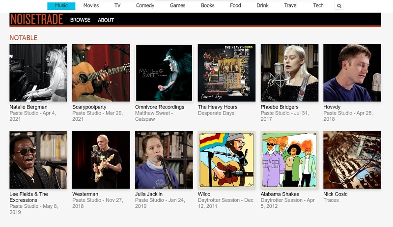 noisetrade as a free music download sites