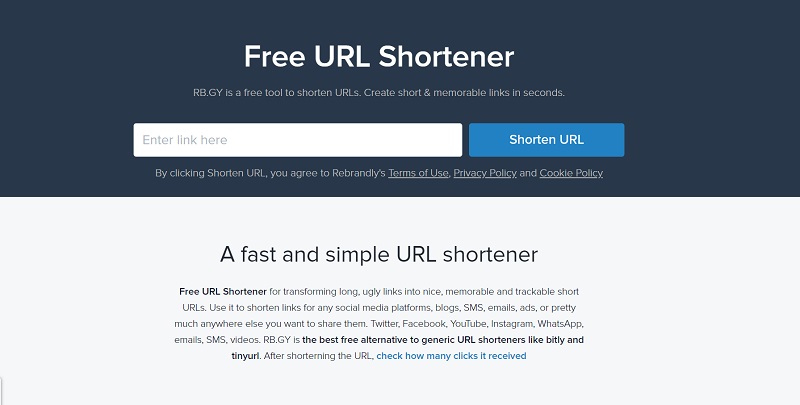 shorten youtube url with rgby
