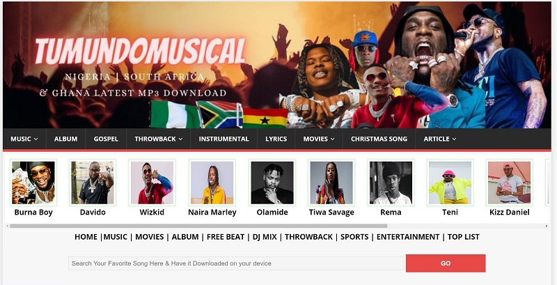 tumundomusical as a sites to download naija music