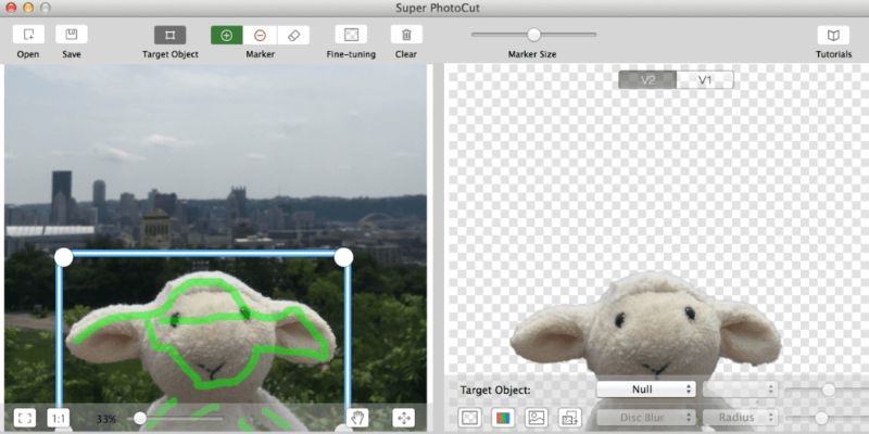 removing background in mac with super photocut