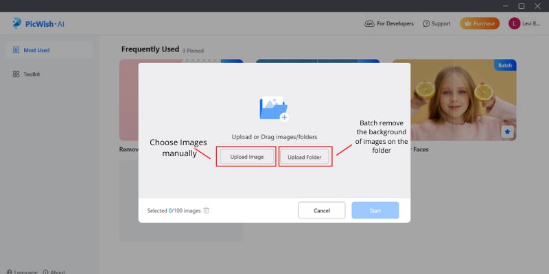 choose how to add images