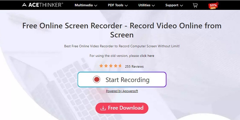 online recorder interface
