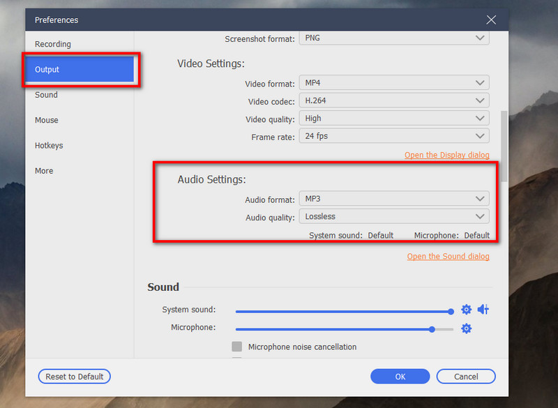 configure settings on screen grabber premium