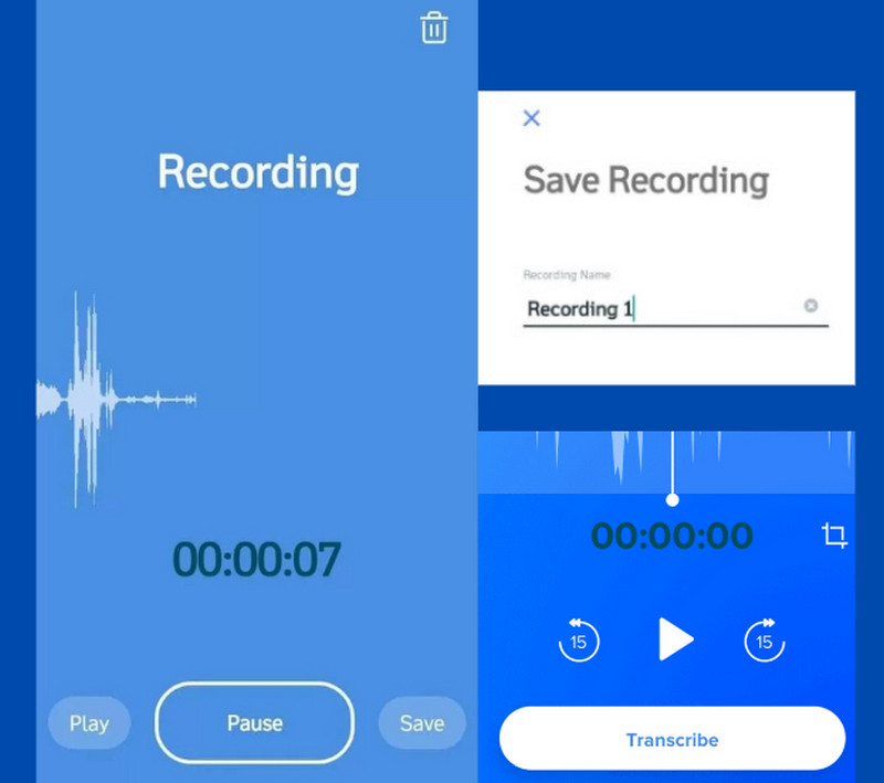 record youtube with rev voice recorder