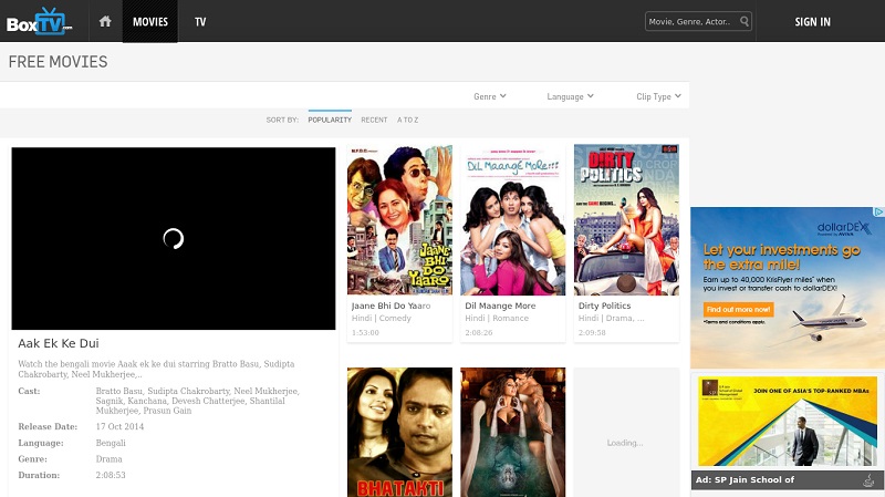 ver películas malayalam en línea con boxtv