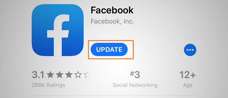 actualizar la aplicación para arreglar el feed de Facebook que no se actualiza