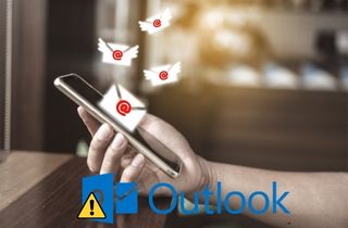 outlook not working on iphone