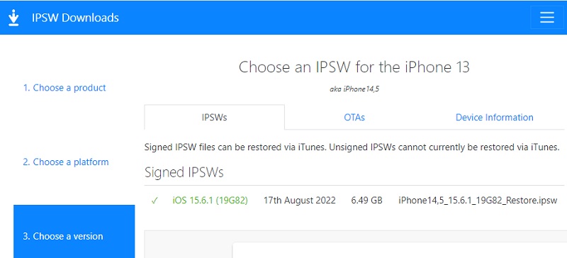 actualizar iphone sin itunes usando ipsw