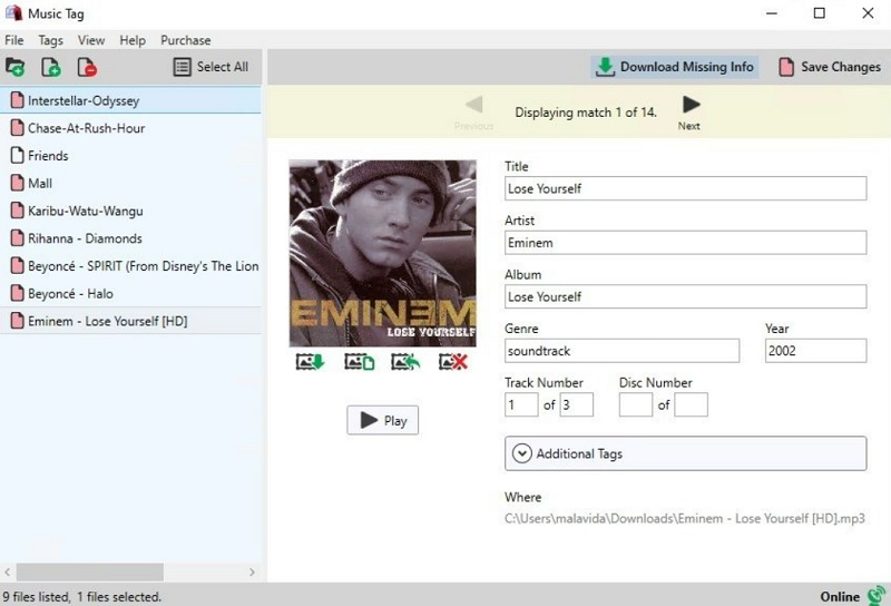music tag as best mp3 tag editor