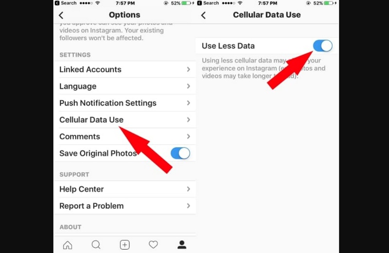 change instagram data limit
