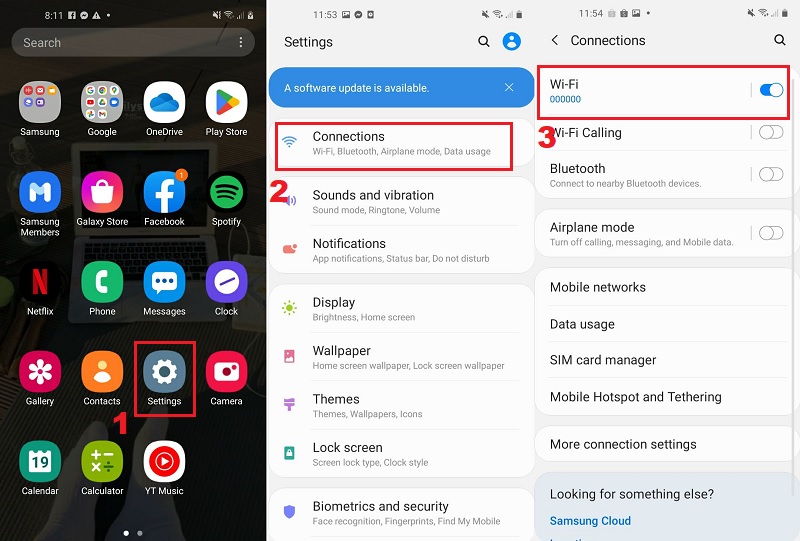 check your internet connection