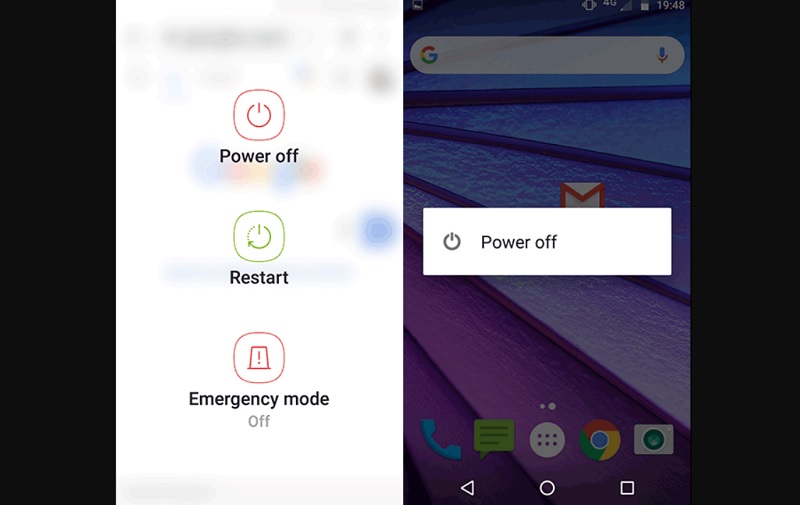 restart android device