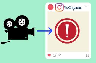 cant post videos on instagram