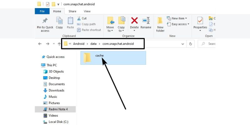 recover the messages from the cache folder