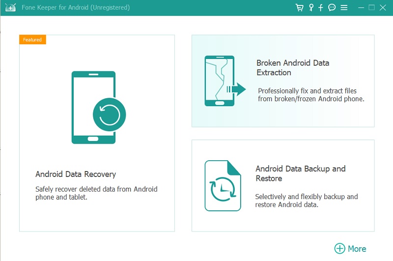 android data recovery interface