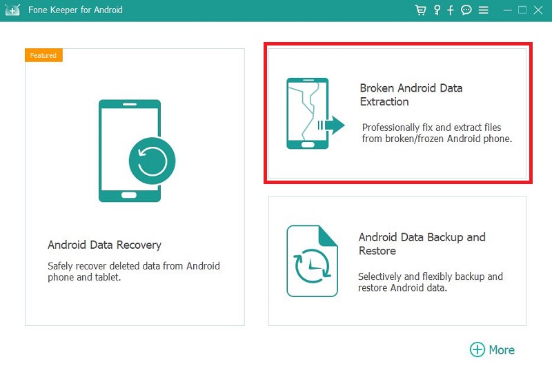 acethinker android data recovery enter the broken data extraction
