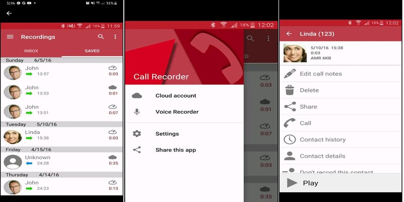 record google voice on android