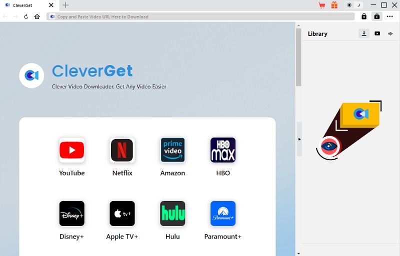 cleverget pluto tv downloader interface