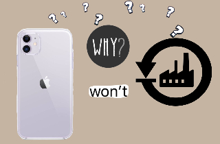 El problema en mi iPhone no se restablece de fábrica