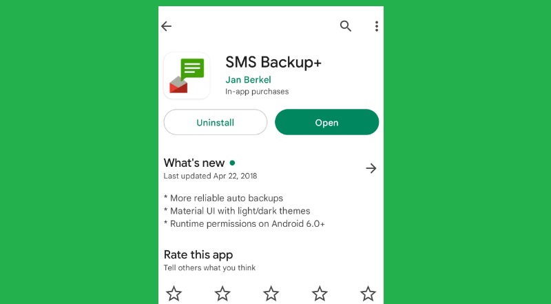copia de seguridad de sms para la recuperación de sms de Android