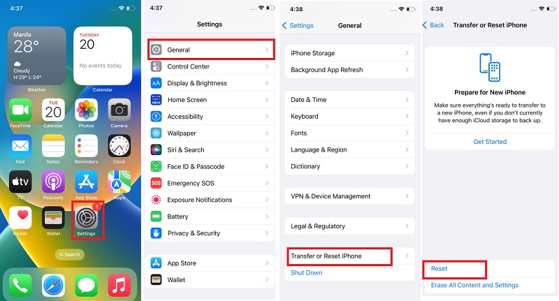 backup and reset your iphone