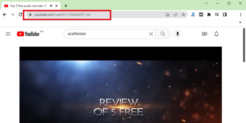 acethinker video keeper copy url video