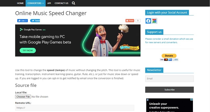 change speed audio conversion tool
