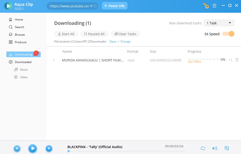 complete the downloading process