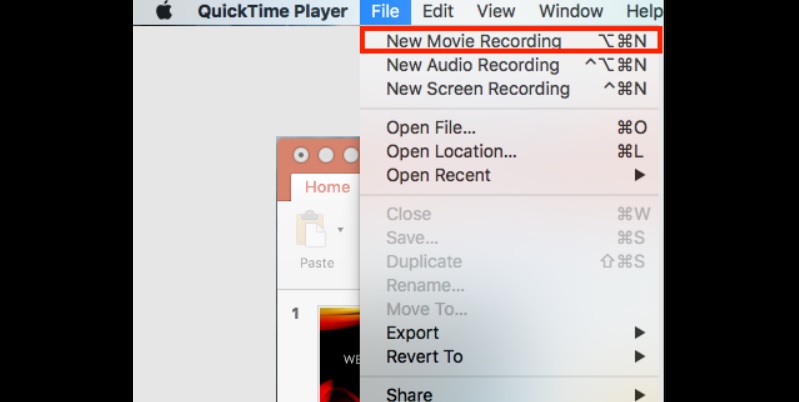record apple tv with quicktime on mac