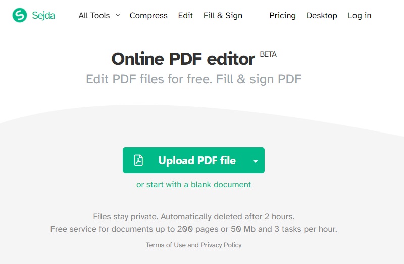 visit the online pdf editor