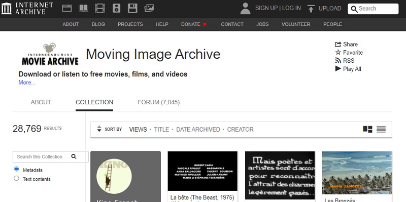 french movie sites internet archive