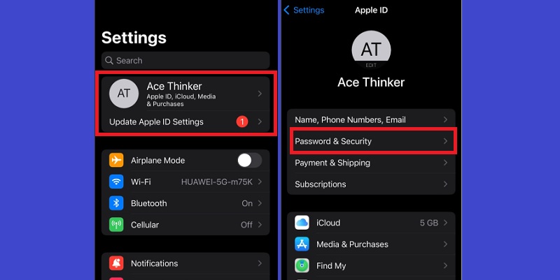 delete icloud account without password from settings