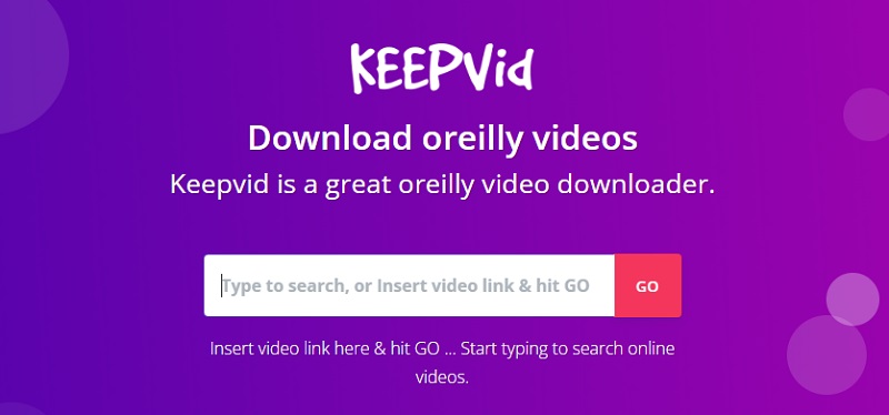 download oreilly videos using keepvid