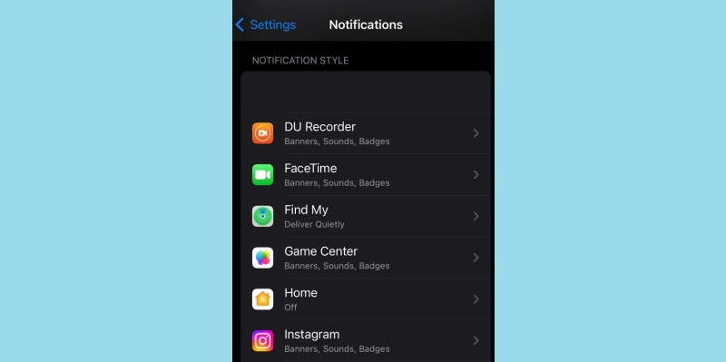 check your notification settings