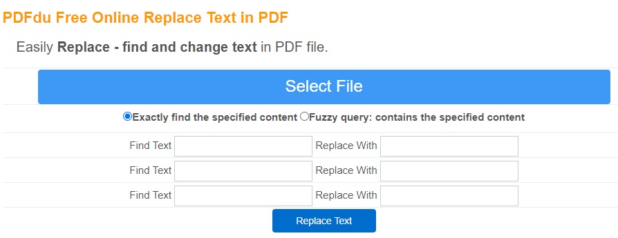 pdfdu main interface