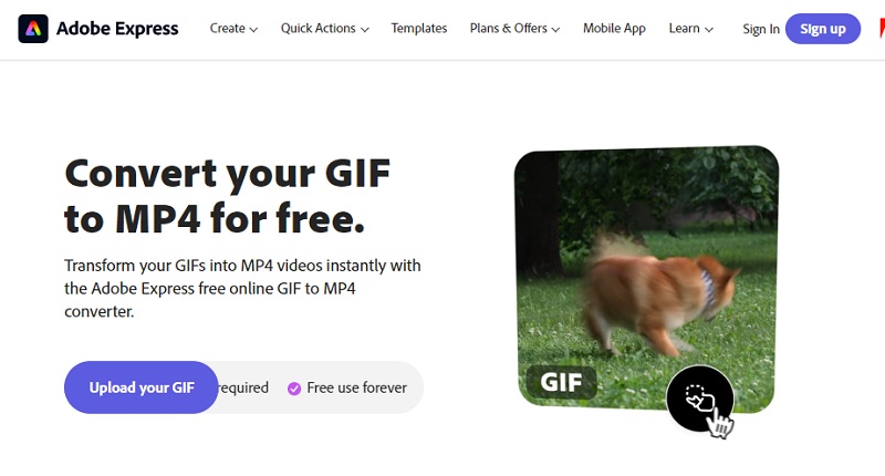 upload gif to instagram with adobe express
